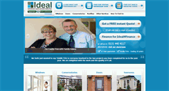 Desktop Screenshot of idealwindowsandconservatories.co.uk